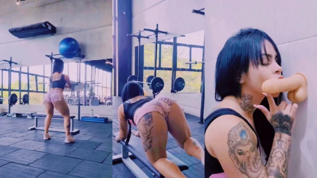 imagem de Garota Fitness Treinando Bunda Grande Brasileira Tesuda Na Academia Pau Grande - Sexdoll 520