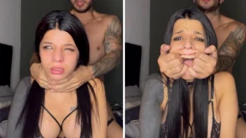 7 dias de treinamento submisso! Dia 6: Não consigo respirar! Controle da respiração e creampie no DogStyle!